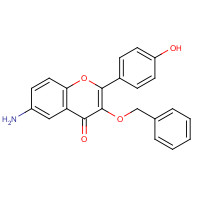 1187087-64-4 6-amino-2-(4-hydroxyphenyl)-3-phenylmethoxychromen-4-one chemical structure
