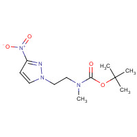 1346674-84-7 tert-butyl N-methyl-N-[2-(3-nitropyrazol-1-yl)ethyl]carbamate chemical structure