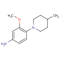 1209575-89-2 3-methoxy-4-(4-methylpiperidin-1-yl)aniline chemical structure