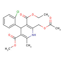 144686-65-7 3-O-ethyl 5-O-methyl 2-(acetyloxymethyl)-4-(2-chlorophenyl)-6-methyl-1,4-dihydropyridine-3,5-dicarboxylate chemical structure