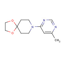 1329672-73-2 8-(6-methylpyrimidin-4-yl)-1,4-dioxa-8-azaspiro[4.5]decane chemical structure