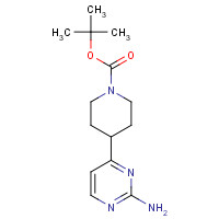 1398511-11-9 tert-butyl 4-(2-aminopyrimidin-4-yl)piperidine-1-carboxylate chemical structure