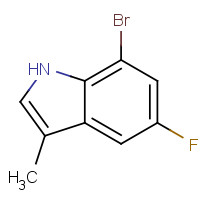 883001-24-9 7-bromo-5-fluoro-3-methyl-1H-indole chemical structure