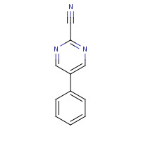 85386-18-1 5-phenylpyrimidine-2-carbonitrile chemical structure