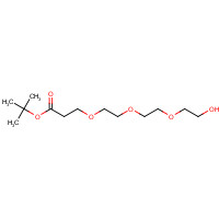 186020-66-6 tert-butyl 3-[2-[2-(2-hydroxyethoxy)ethoxy]ethoxy]propanoate chemical structure