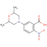 1000018-44-9 5-(2,6-dimethylmorpholin-4-yl)-2-nitrobenzoic acid chemical structure