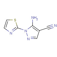650638-01-0 5-amino-1-(1,3-thiazol-2-yl)pyrazole-4-carbonitrile chemical structure