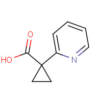 162960-26-1 1-pyridin-2-ylcyclopropane-1-carboxylic acid chemical structure
