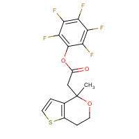 916766-89-7 (2,3,4,5,6-pentafluorophenyl) 2-(4-methyl-6,7-dihydrothieno[3,2-c]pyran-4-yl)acetate chemical structure