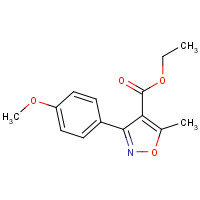 495417-31-7 ethyl 3-(4-methoxyphenyl)-5-methyl-1,2-oxazole-4-carboxylate chemical structure