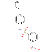 1057945-59-1 3-[(4-propylphenyl)sulfamoyl]benzoic acid chemical structure