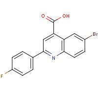 391-23-1 6-bromo-2-(4-fluorophenyl)quinoline-4-carboxylic acid chemical structure