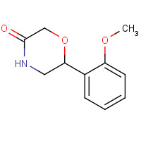 951626-74-7 6-(2-methoxyphenyl)morpholin-3-one chemical structure