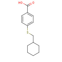 32910-60-4 4-(cyclohexylmethylsulfanyl)benzoic acid chemical structure