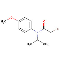 161455-96-5 2-bromo-N-(4-methoxyphenyl)-N-propan-2-ylacetamide chemical structure