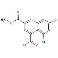 132690-15-4 methyl 4-carbonochloridoyl-5,7-dichloroquinoline-2-carboxylate chemical structure