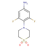 383199-91-5 4-(1,1-dioxo-1,4-thiazinan-4-yl)-3,5-difluoroaniline chemical structure