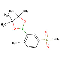 909187-44-6 4,4,5,5-tetramethyl-2-(2-methyl-5-methylsulfonylphenyl)-1,3,2-dioxaborolane chemical structure