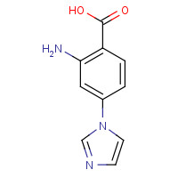 1141669-47-7 2-amino-4-imidazol-1-ylbenzoic acid chemical structure