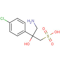 117354-64-0 3-amino-2-(4-chlorophenyl)-2-hydroxypropane-1-sulfonic acid chemical structure