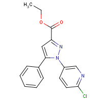 741287-66-1 ethyl 1-(6-chloropyridin-3-yl)-5-phenylpyrazole-3-carboxylate chemical structure