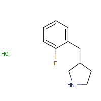 193220-15-4 3-[(2-fluorophenyl)methyl]pyrrolidine;hydrochloride chemical structure