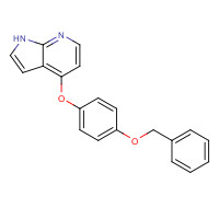 769961-42-4 4-(4-phenylmethoxyphenoxy)-1H-pyrrolo[2,3-b]pyridine chemical structure