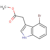 89245-37-4 methyl 2-(4-bromo-1H-indol-3-yl)acetate chemical structure