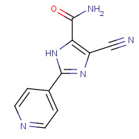 51294-33-8 4-cyano-2-pyridin-4-yl-1H-imidazole-5-carboxamide chemical structure