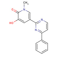 1333146-67-0 3-hydroxy-1-methyl-5-(4-phenylpyrimidin-2-yl)pyridin-2-one chemical structure