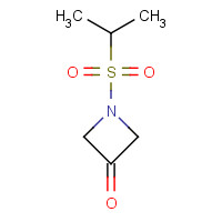 1401222-93-2 1-propan-2-ylsulfonylazetidin-3-one chemical structure