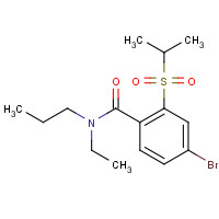 1240289-00-2 4-bromo-N-ethyl-2-propan-2-ylsulfonyl-N-propylbenzamide chemical structure