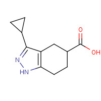 1359655-90-5 3-cyclopropyl-4,5,6,7-tetrahydro-1H-indazole-5-carboxylic acid chemical structure