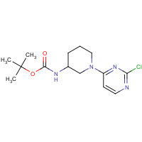 1420956-78-0 tert-butyl N-[1-(2-chloropyrimidin-4-yl)piperidin-3-yl]carbamate chemical structure
