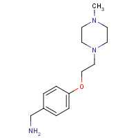 128540-39-6 [4-[2-(4-methylpiperazin-1-yl)ethoxy]phenyl]methanamine chemical structure