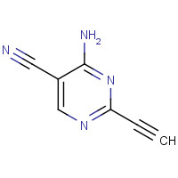845658-80-2 4-amino-2-ethynylpyrimidine-5-carbonitrile chemical structure