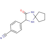 1272755-80-2 4-(3-oxo-1,4-diazaspiro[4.4]nonan-2-yl)benzonitrile chemical structure
