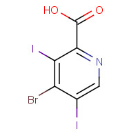 876476-58-3 4-bromo-3,5-diiodopyridine-2-carboxylic acid chemical structure