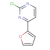 124959-28-0 2-chloro-4-(furan-2-yl)pyrimidine chemical structure