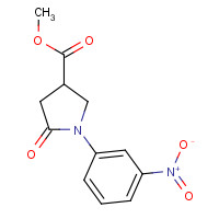 345297-81-6 methyl 1-(3-nitrophenyl)-5-oxopyrrolidine-3-carboxylate chemical structure