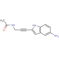1246471-91-9 N-[3-(5-amino-1H-indol-2-yl)prop-2-ynyl]acetamide chemical structure