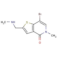 1610520-53-0 7-bromo-5-methyl-2-(methylaminomethyl)thieno[3,2-c]pyridin-4-one chemical structure