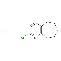 1003591-00-1 2-chloro-6,7,8,9-tetrahydro-5H-pyrido[2,3-d]azepine;hydrochloride chemical structure