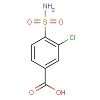 34263-53-1 3-chloro-4-sulfamoylbenzoic acid chemical structure