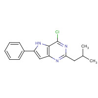 237435-79-9 4-chloro-2-(2-methylpropyl)-6-phenyl-5H-pyrrolo[3,2-d]pyrimidine chemical structure