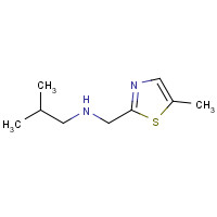 920481-51-2 2-methyl-N-[(5-methyl-1,3-thiazol-2-yl)methyl]propan-1-amine chemical structure