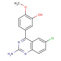 1169836-06-9 5-(2-amino-6-chloroquinazolin-4-yl)-2-methoxyphenol chemical structure