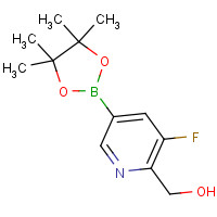 1314143-65-1 [3-fluoro-5-(4,4,5,5-tetramethyl-1,3,2-dioxaborolan-2-yl)pyridin-2-yl]methanol chemical structure