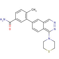 909186-98-7 4-methyl-3-(1-thiomorpholin-4-ylphthalazin-6-yl)benzamide chemical structure