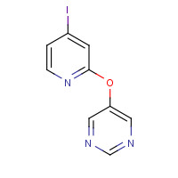 1353776-68-7 5-(4-iodopyridin-2-yl)oxypyrimidine chemical structure